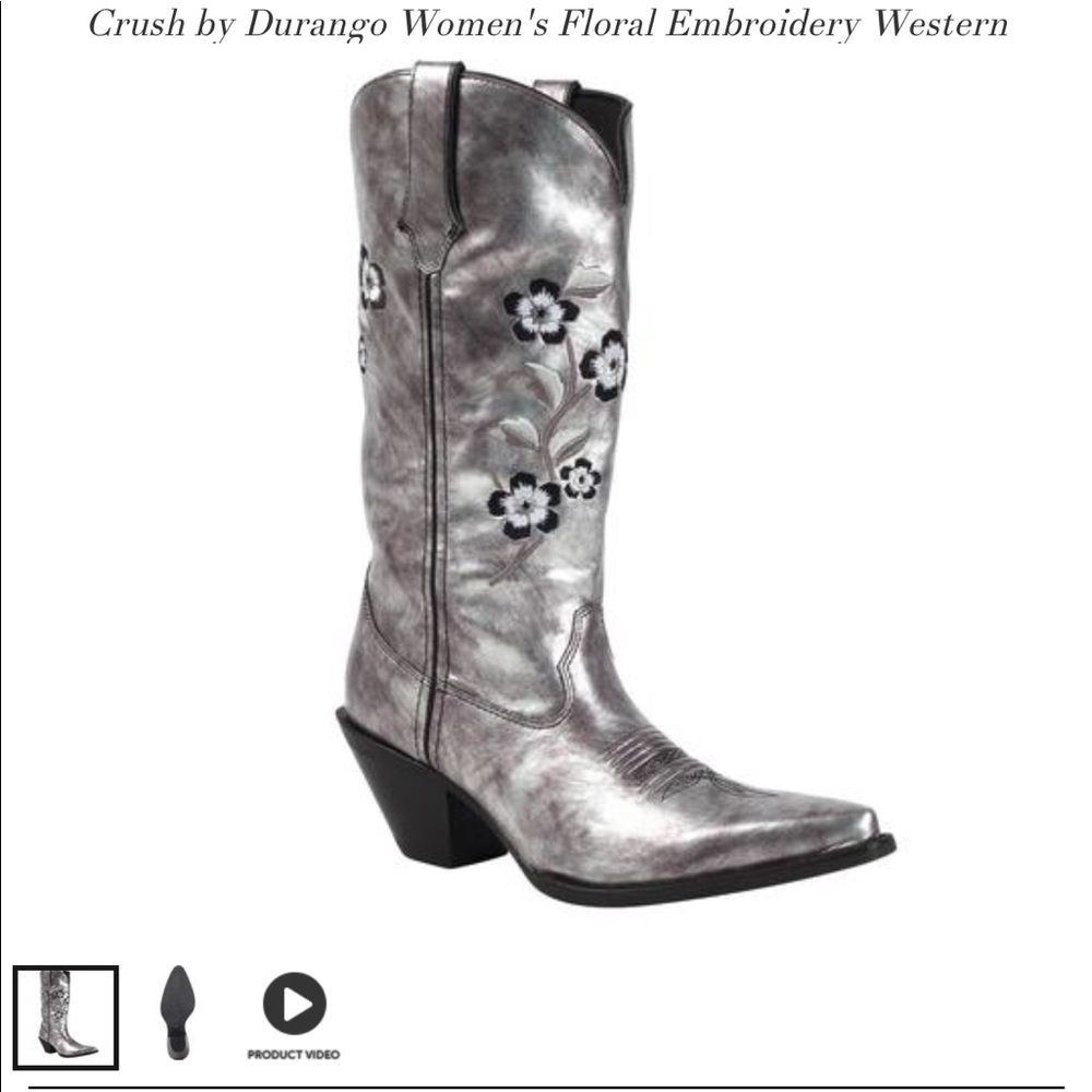 Durango Woman’s Cowgirl boots Floral Embroidered